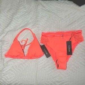 Bebe ribbed bikini